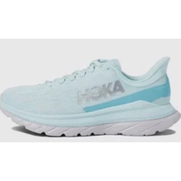 NEW HOKA One One Women's MACH 4 Blue Glass Coastal Running SZ 8.5 - Picture 3 of 7